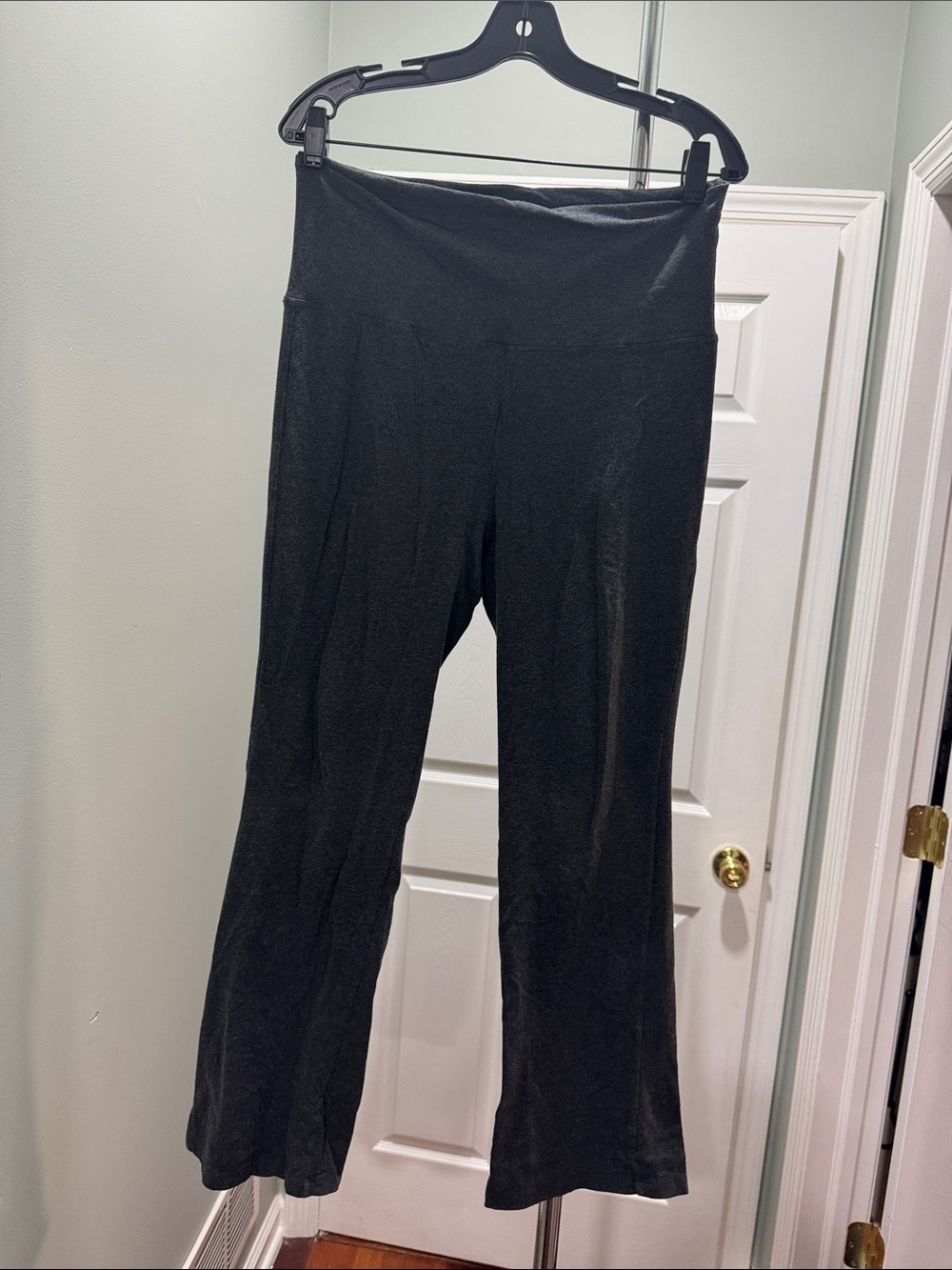 High-Waist Black Women's Flare Pants